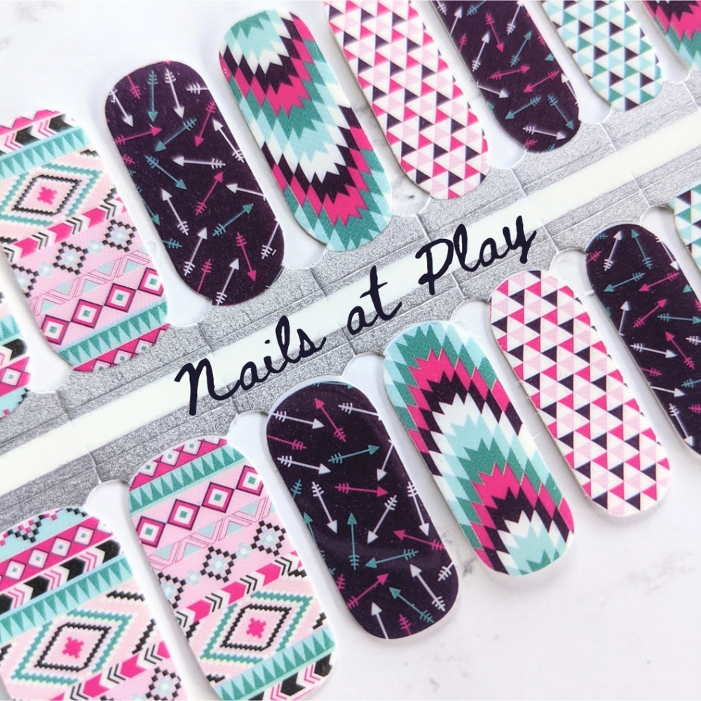5 for $15 Nail Wraps- Santa Fe Pink